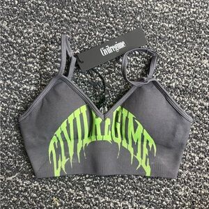 Guilregime Gray and Green Women's Bra